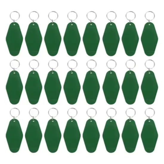 Unique Bargains Blank Vintage Motel Hotel Keychains Key Tag 24 Pcs image {24}
