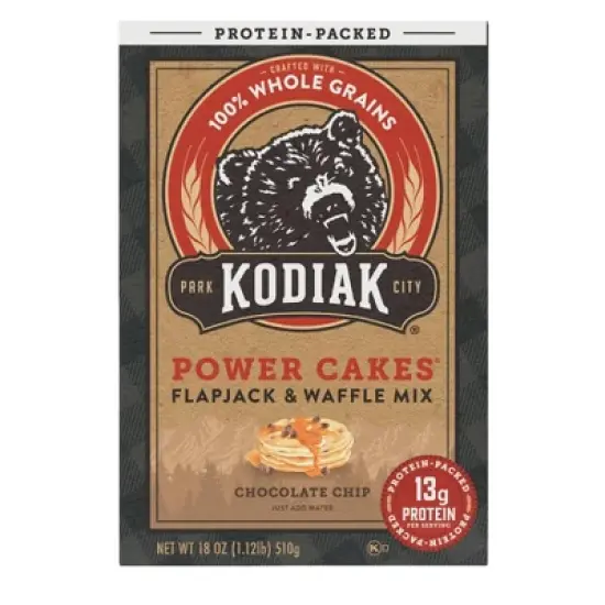 Kodiak Protein-Packed Flapjack & Waffle Mix Chocolate Chip - 18oz image {7}