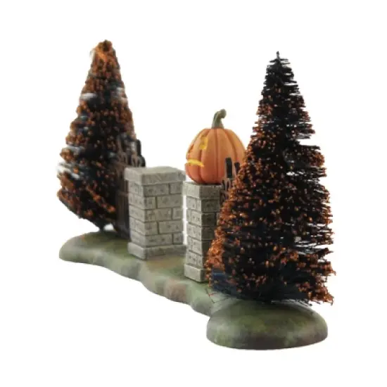 Department 56 Villages 3.75 In Halloween Gate Halloween Halloween Village , Halloween Decor Sisal Trees (1PC) image {2}