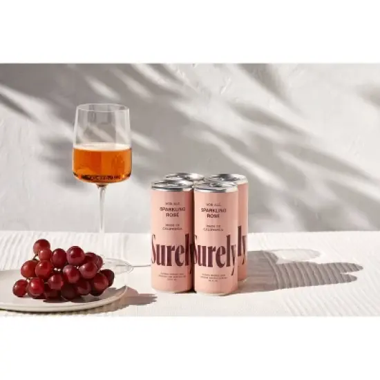 Surely Non-Alcoholic Sparkling Rose - 4pk/8.5 fl oz Cans image {2}