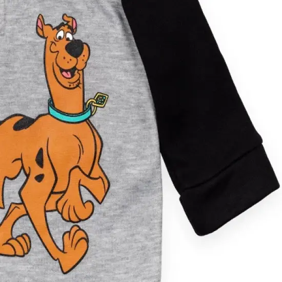 Scooby-Doo Toddler Boys Fleece Half-Zip Pullover Hoodie Grey / Black  image {6}