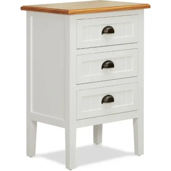 Martin Nightstand Cabinet White - ClickDecor image {2}