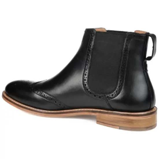 Thomas & Vine Medium and Wide Width Mens Watson Tru Comfort Foam Pull-on Wingtip Chelsea Boot image {6}