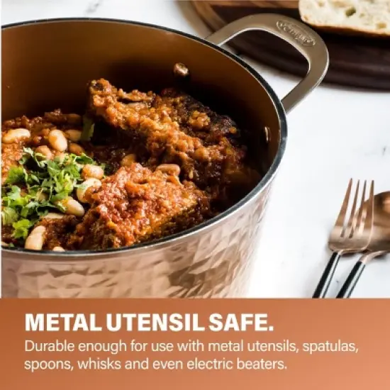 Gotham Steel Hammered 10 Piece Nonstick Cookware Set image {6}