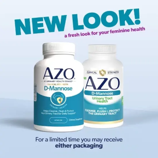 AZO Cleanse + Protect D-Mannose Capsules for Urinary Tract Health - 120ct image {2}