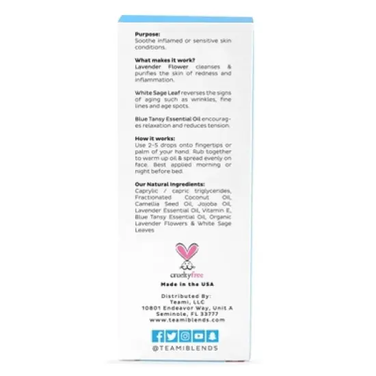 Teami Soothe Facial Oil - 2 fl oz image {1}