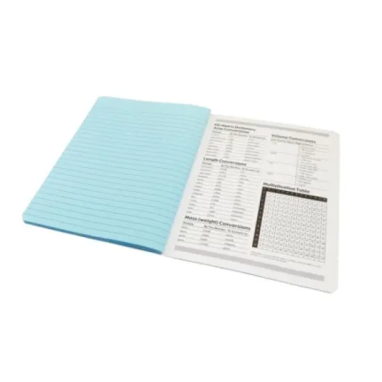 Pacon&reg; Pastel Composition Book, Blue Marble Cover, Light Blue Sheets, 3/8" Ruled, 9-3/4" x 7-1/2", 100 Sheets, Pack of 6 image {3}