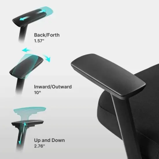 EUREKA ERGONOMIC Axion, Ergonomic Gaming Chair image {6}