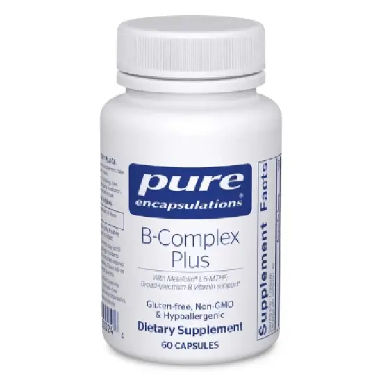 Pure Encapsulations B-Complex Plus - Neurological & Cardiovascular Health, Energy & Nervous System Support* - With Vitamin B12 & More image {8}