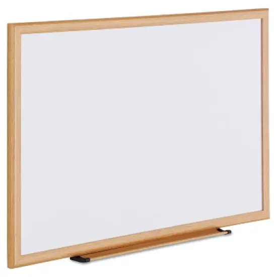 UNIVERSAL Dry Erase Board Melamine 36 x 24 Oak Frame 43619 image {1}