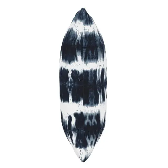 Obu Stripe Outdoor Throw Pillow Navy - Skyline Furniture image {1}