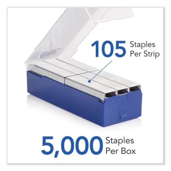 S.F. 3 Premium Staples, 0.25" Leg, 0.5" Crown, Steel, 5,000/Box image {5}