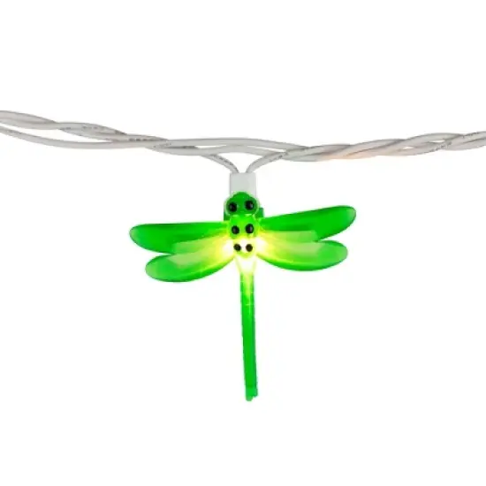 Northlight Dragonfly Patio Lights - 7.25' White Wire - 10ct image {6}
