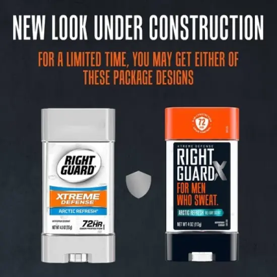 Right Guard Xtreme Defense Gel Antiperspirant & Deodorant - Arctic Refresh Scent - 4oz/2ct image {4}