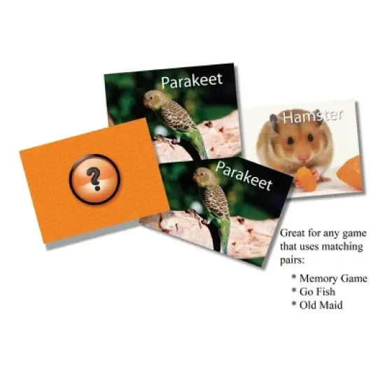 Stages Learning Materials Pets Photographic Memory Matching Game, Pack of 3 image {5}