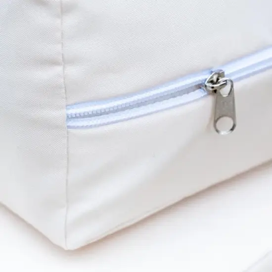 FIONECA U_STYLE Acacia Wood Outdoor Lounge Set, Chair & Ottoman with Removable Cushions, All-Weather Patio/Deck/Daybed image {5}