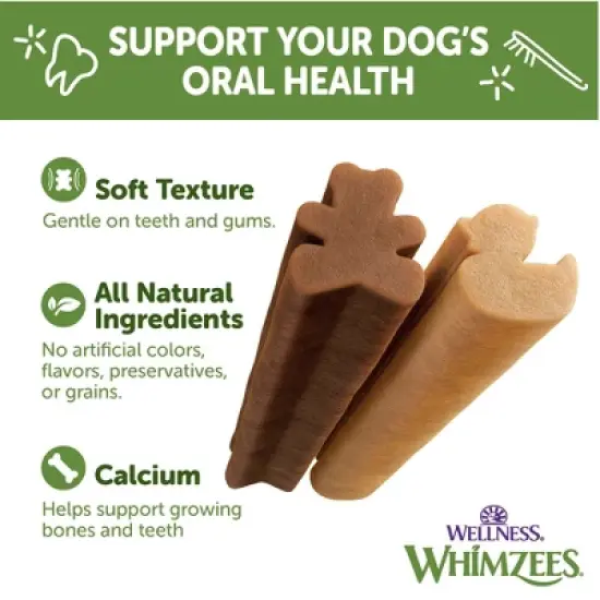 WHIMZEES by Wellness Puppy Daily Bag in Vegetable Flavor Extra Small Dental Dog Treats - 7.9oz/30ct image {4}