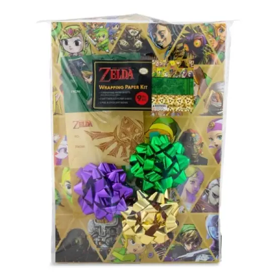 The Legend of Zelda 9-Piece Wrapping Paper Kit image {1}