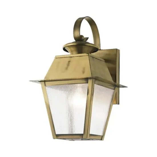 Livex Lighting Mansfield 1 - Light Wall Light in  Antique Brass image {5}