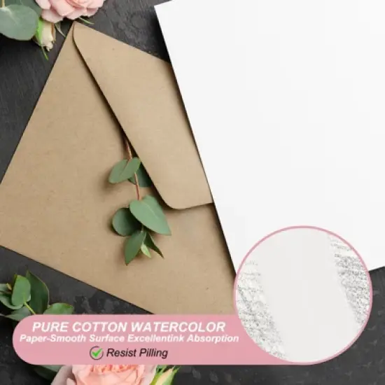 Unique Bargains Pure Cotton Watercolor Card Set with Envelopes image {2}