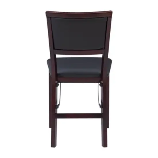 2pc Claire Folding Chair Espresso - Linon image {6}