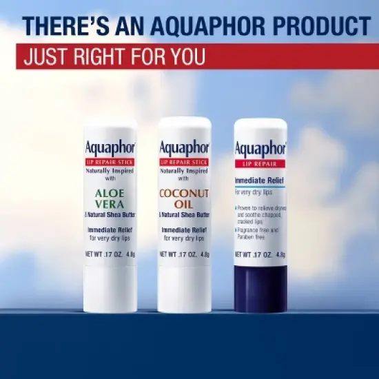 Aquaphor Lip Repair Stick For Immediate Relief - Aloe Vera - 0.17oz image {8}