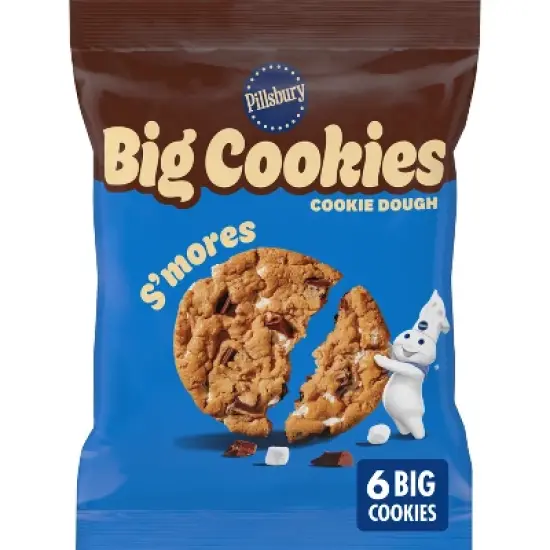 Pillsbury S'mores Big Chocolate Chip Cookies - 14oz/6ct image {7}