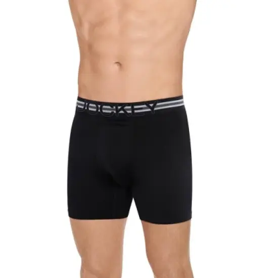 Jockey Men's Sport Stability Pouch Microfiber 6" Boxer Brief image {4}