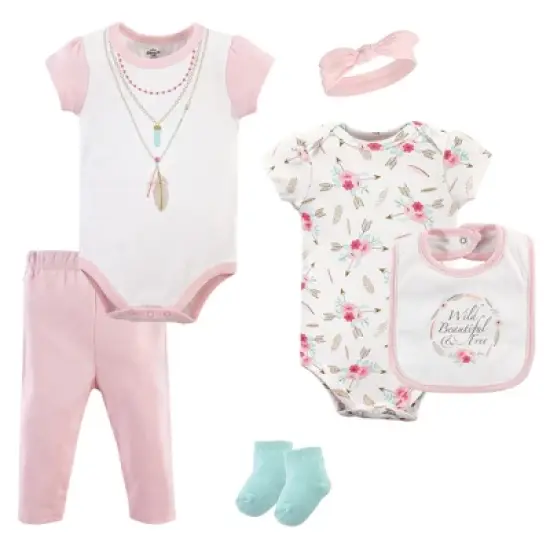 Little Treasure Baby Girl Layette 6-Piece Set, Boho image {2}