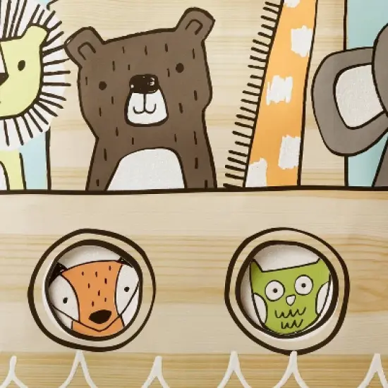 Large Animals in Ark Baby Shower Gift Bag - Spritz&trade;: Multicolor Paper, 15x15x10, Gender Neutral, Baby Boy & Baptism image {2}