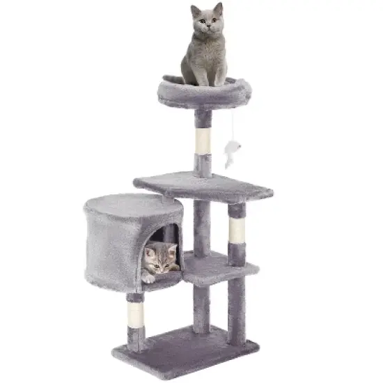 FDW 36 Inch Cat Tree Cat Tower Tall with Scratching Posts Cozy Condo Multi-Level Furniture Activity Center Cat Furniture for Indoor Cats image {9}