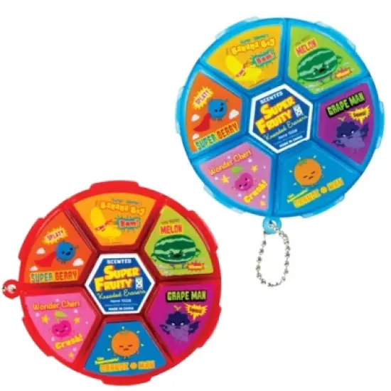 Fruity Fun & Effective Erasing! Super Fruity Scented Kneaded Eraser Wheels (2 Pack) image {4}