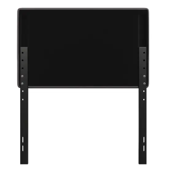 Emma and Oliver Modern Upholstered Headboard with Horizontal Line Stitching and Adjustable Height Rails image {8}