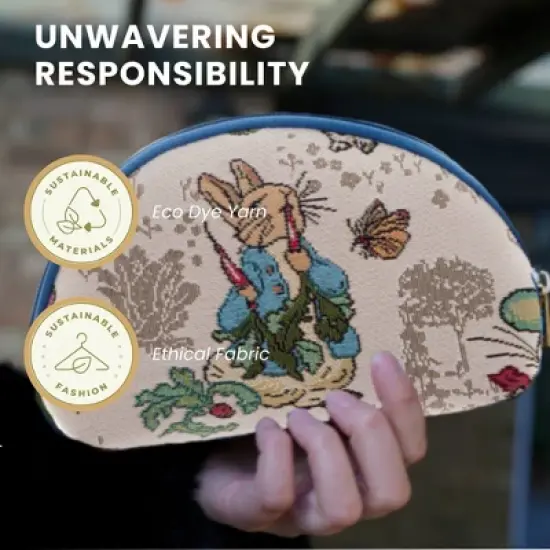 Signare USA Peter Rabbit Cosmetic Bag/ Makeup Bag image {4}