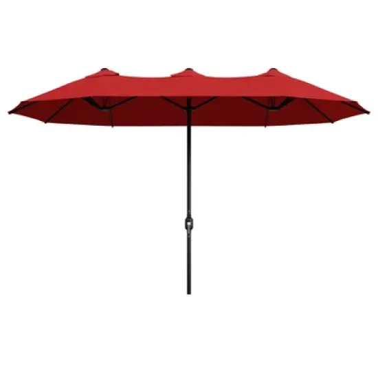 UPTION Double-sided Outdoor Patio Umbrella image {11}