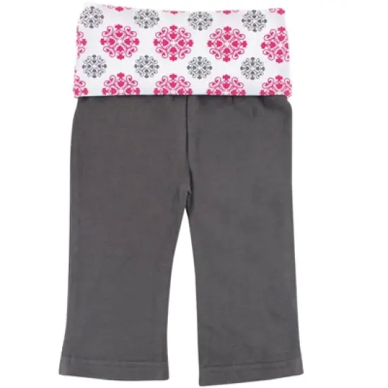 Yoga Sprout Baby and Toddler Girl Cotton Hoodie, Bodysuit or Tee Top, and Pant, Medallion Baby image {3}