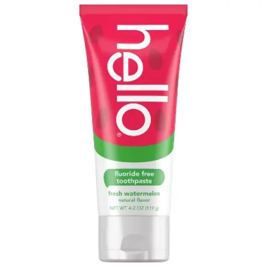 hello Kids' Fluoride Free Toothpaste - Watermelon - 4.2oz image {2}