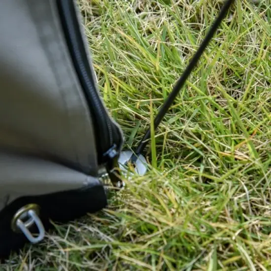 PawHut 79"H Cat House Kitten Enclosure Mesh Playpen Steel Frame with 3 Platforms, 2 Doors and 4 Sandbags for Stability, Indoor/Outdoor image {5}