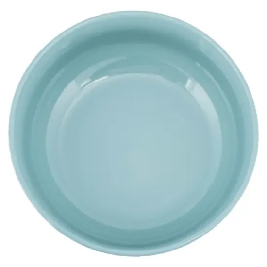 Elanze Designs Bistro Ceramic 7 inch Cereal Salad Bowls Set of 4, Ice Blue image {2}