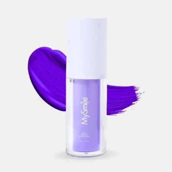 MySmile Purple Toothpaste for Tooth Brighten, Color Corrector Efficient Cleaning Toothpaste, 30ML image {5}