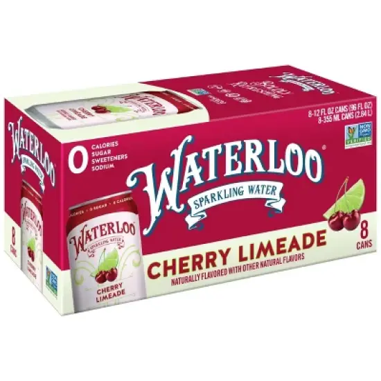 Waterloo Cherry Limeade Sparkling Water - 8pk/12 fl oz Cans image {6}