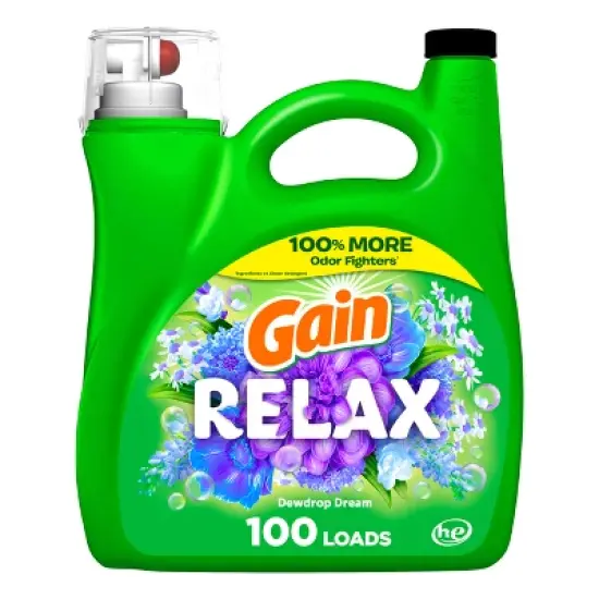 Gain Dewdrop Dream Relax HE Compatible Liquid Laundry Detergent Soap image {9}