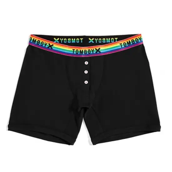 TomboyX 6" Fly Boxer Briefs Underwear, Cotton Stretch Comfortable Boy Shorts image {5}