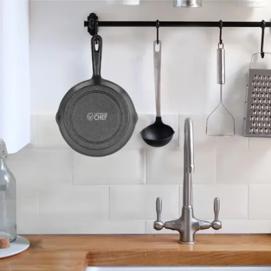 COMMERCIAL CHEF Pre-Seasoned Cast Iron Skillet image {7}
