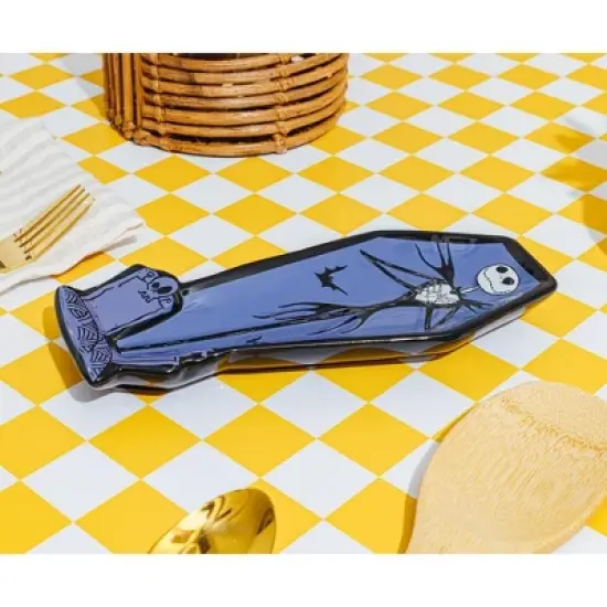 Silver Buffalo Disney The Nightmare Before Christmas Jack Coffin Sculpted Ceramic Spoon Rest image {5}
