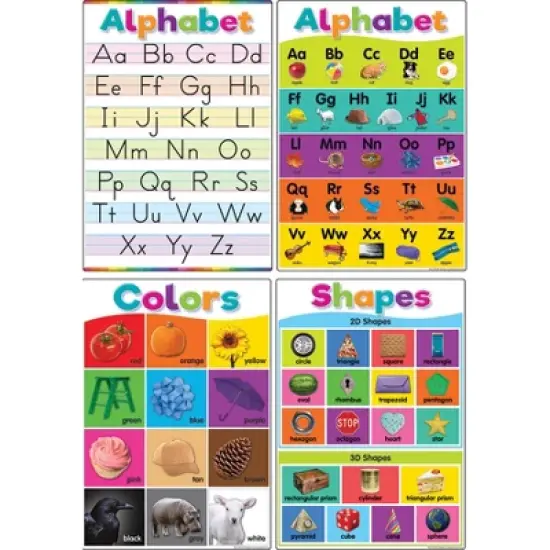 Teacher Created Resources Colorful Early Learning Small Posters (12 Pack) - Classroom Supplies image {3}
