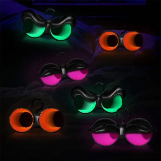 Joyfy 3 Packs Halloween Outdoor Decorations Flashing Peeping Eyes Lights with Timer for Halloween Party Outdoor Indoor Yard Lawn Garden Decoration image {10}