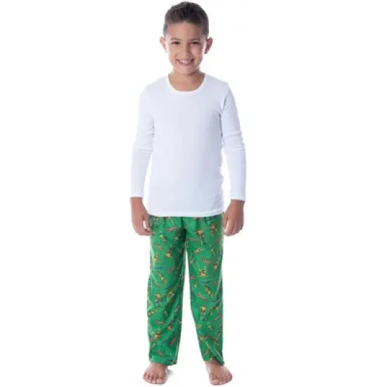 Nickelodeon Boys' Teenage Mutant Ninja Turtles TMNT Kids Pajama Pants Green image {2}