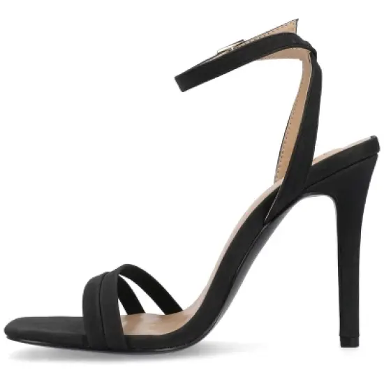 Journee Collection Womens Yevva Ankle Strap Stiletto Open Toe Pumps image {1}