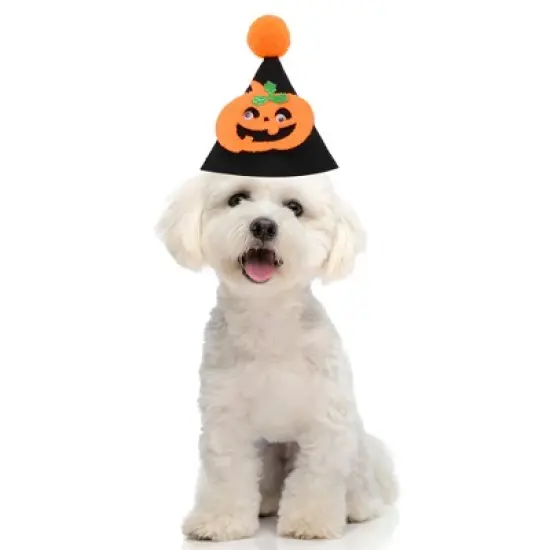 Unique Bargains Halloween Pet Headwear 4.33"x3.94" Black 1 Pc image {1}